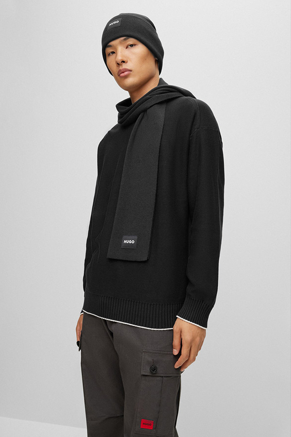 ΚΑΣΚΟΛ HUGO - 001 ΜΑΥΡΟ